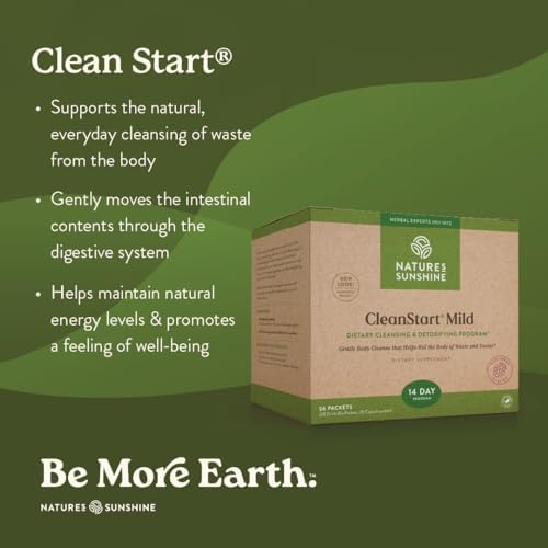 Nature's Sunshine CleanStart Mild, 56 Packets | Powerful Herbal Detox that Supports Natural, Everyday Cleansing of Waste from the Body