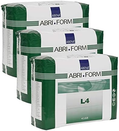 Abena Abri-Form Comfort Plastic-Backed Briefs, Level 4, (Medium To Large Sizes) Medium, 14 Count | Disposable