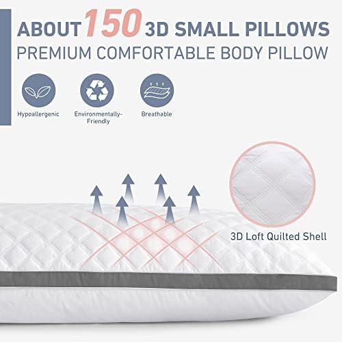 Leeden Body Pillow Insert 20 x 54 for Side Sleepers White Support