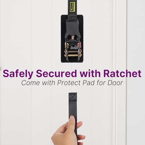 Manificent Door Anchor for Resistance Bands, Heavy Duty Padded Door Anchor System Door Hook