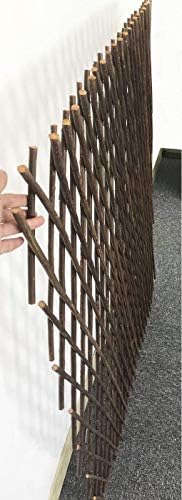Sumery Nature Willow Trellis Expandable Plant Support Plant Climbing Lattices Trellis Willow Expandable Trellis Fence for Climbing Plants Support