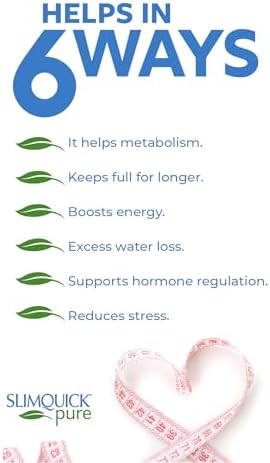 Slimquick Pure 3x Extra Strength Mixed Berry Drink Mix for Women to Help Achieve Weight Goals, Helps Metabolism, Keeps Full for Longer with Green Tea, Caffeine, Chaste Tree, Rhodiola Extract, 26 Count