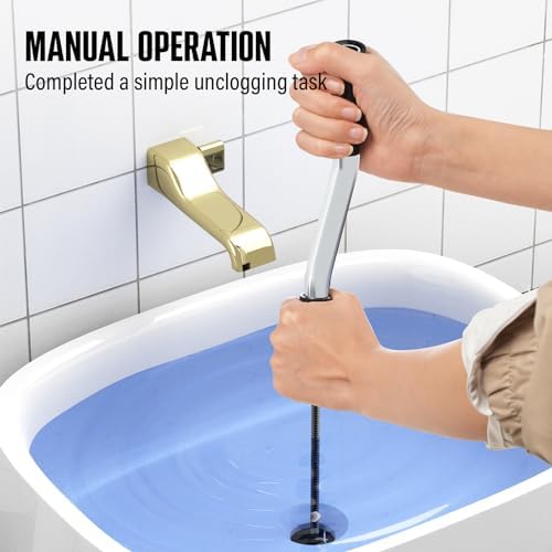 POPULO 25FT Replaceable Cable, Compatible with POPULO Electric Drain Auger(CADL-2004, PEDC-23), Supports Manual Operation.