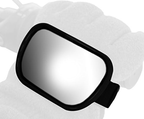 Ken Sean 97013 3 1/2 x 2 1/4" Size Hand Mount Black Snowmobile/Motorcycle/ATV/UTV Mirror