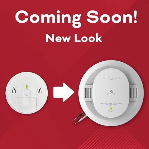 Kidde Hardwired Smoke & Carbon Monoxide Detector, Battery Backup, Interconnectable, LED Warning Light Indicators