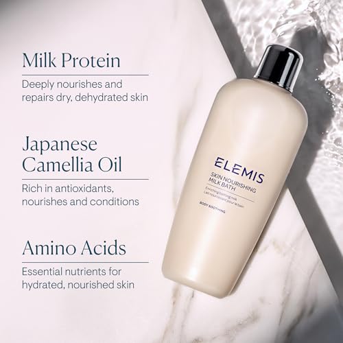 ELEMIS Skin Nourishing Milk Bath 400ml – Softening Body Cleanser for Dry Skin