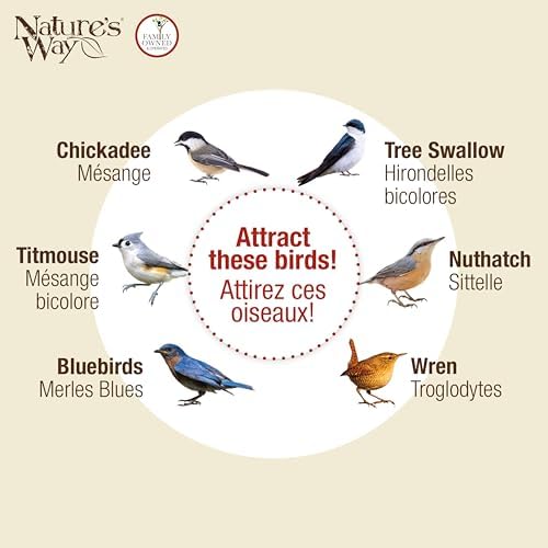 Nature's Way Bird Products CWH3 Cedar Bluebird Box House