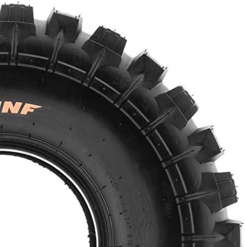 SunF XC ATV UTV Knobby Sport Tires 22x10-9,6 PR Tubeless A027, Set of 2