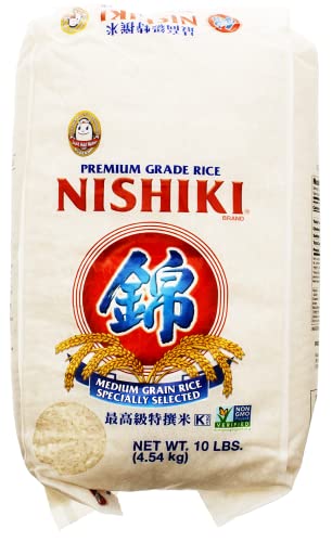 Nishiki Premium Rice, Medium Grain,15 Pound (Pack of 1)