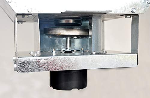 Wildlife Road Feeder,Galvanized Steel,100-pound- Deer Feeder to Feed Game Deer Corn, ATV Or Truck Spreader
