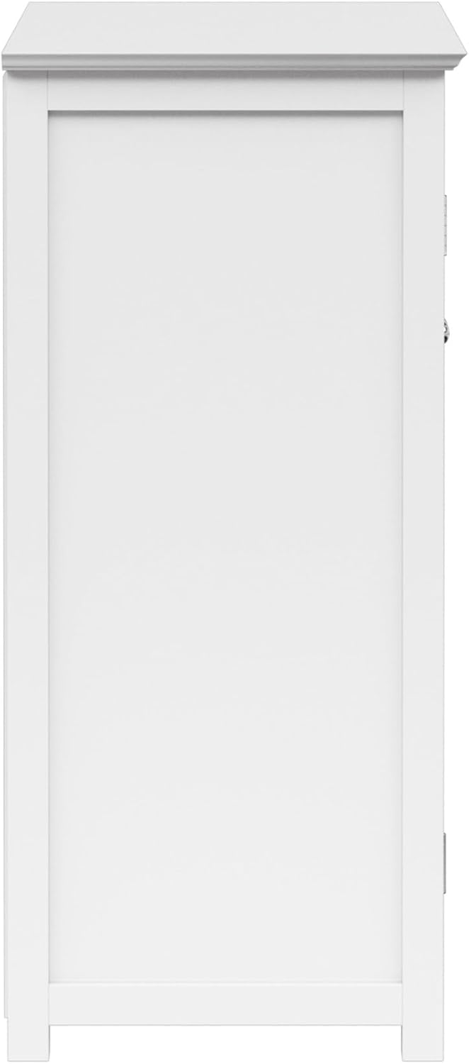 Teamson Home Florence 26 in. x 32 in. 2-Door Freestanding Wooden Floor Cabinet with Adjustable Shelves for Storage Solutions in Bathrooms, Kitchens, Laundry Rooms, Home Offices, White | Freestanding Wooden, Adjustable Shelves, For Bathrooms, Kitchens, La…