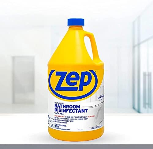 Zep All-Purpose Bathroom Disinfectant Cleaner - 1 Gallon (Case of 4) ZUAPBD128 - Virucidal, Fungicidal, Mildewstat