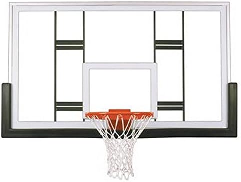 First Team FT239 Tempered Glass 42 X 72 in. Official Conversion Glass Backboard44; Saddle Brown