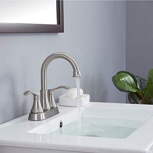 Bathroom Faucet,4 Inch Centerset 2 Handle High-Arc,Oil Rubbed Bronze