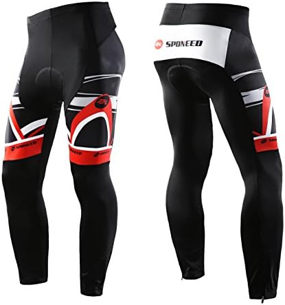 sponeed Cycling Clothes for Men Long Sleeve Mountain Bike Road Bicycle Shirt Jerseys Padded Pants Biking Outfits