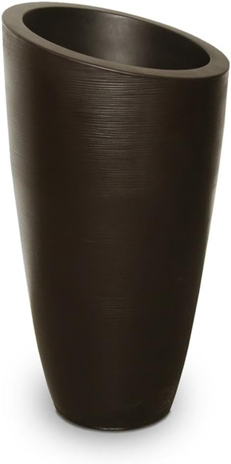 Mayne Modesto 20in Round Modern Planter, Neptune Blue | All season, Indoor/Outdoor, Double-wall design, Fade resistant, 15-year warranty