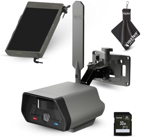 TACTACAM Defend Cellular Security Camera Bundle – Solar Panel + 32GB SD Card Included – 4G LTE
