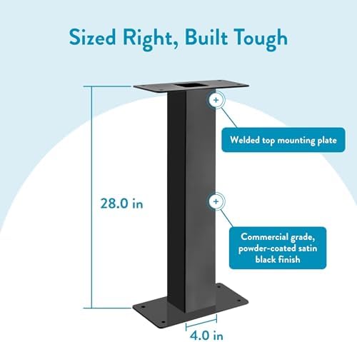 Architectural Mailboxes Oasis Pedestal Galvanized Steel Mailbox Post