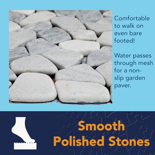 Bits and Pieces - Stepping Stones - 12" Square Marble - Set of Three (3)