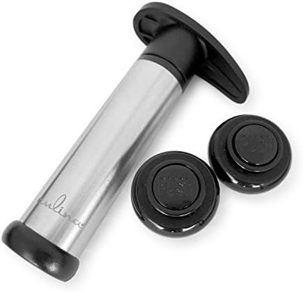Culina® Wine Saver Vacuum Pump and 2 Stoppers Set. Preserve Wine