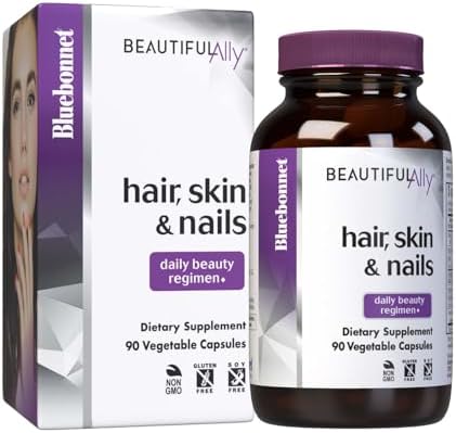 Bluebonnet Nutrition Beautiful Ally Hair, Skin & Nails, Hydrolyzed Collagen from Grass Fed Cows, Collagen Peptides Type 1 & 3, Non GMO, Gluten Free