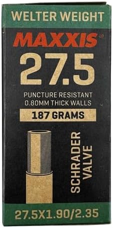 Maxxis 27.5" x 1.90-2.35" Welter Weight Bicycle Inner Tube | Presta or Schrader Valves | Puncture Resistant | MTB Bike Tube