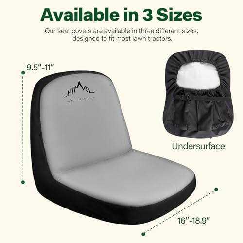 Himal Riding Lawn Mower Seat Cover, Durable 600D Polyester Oxford Durable Tractor Seat Cover,Large