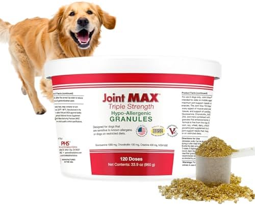 Triple Strength Hypo-Allergenic Soft Chews for Dogs - Hip and Joint Support Supplement with Glucosamine, Chondroitin, & MSM - Made in The USA - 120 Soft Chews