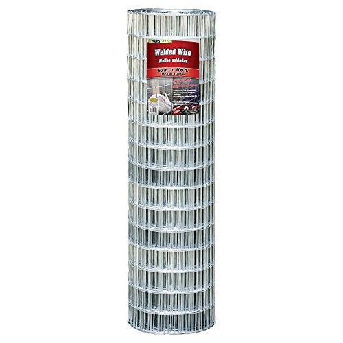YARDGARD 2 in. x 4 in. Mesh Welded Wire Fence Roll, 36 in. x 100 ft., 14-Gauge Galvanized Steel Fence for Animal Enclosures, Garden Protection and Property Fencing, Rabbit Control an Utility Fence