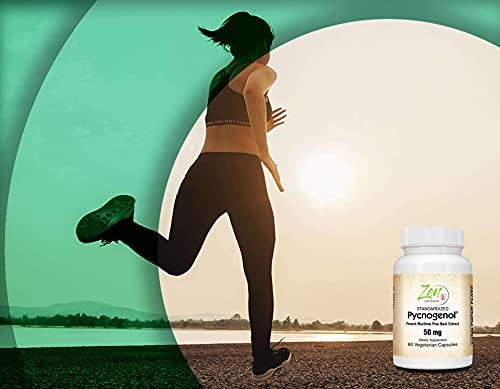 Pycnogenol 50mg - Standardized French Maritime Pine Bark Extract for Antioxidant & Inflammation Support - Non-GMO, Gluten & Soy Free 60-Vegcaps