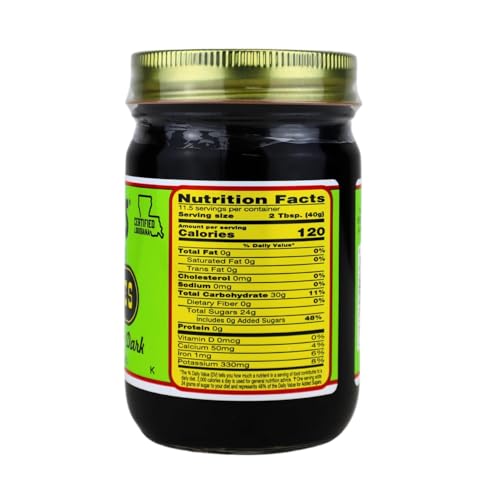 Steen's Home Style Molasses 11.5 oz - Rich, All-Natural Flavor for Baking and Cooking - 100% Pure & Natural - No Preservatives Homestyle - Hearty Flavor in Gingerbread, Cookies, Brown Sugar and Dark Rum (1 Pack)