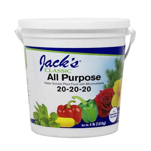 Jack's Classic 20-20-20 All Purpose Water-Soluble Fertilizer, 4lb