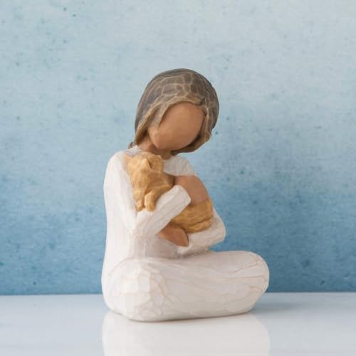 Willow Tree Kindness (Girl Darker Skin Tone & Hair Color), Sculpted Hand-Painted Figure