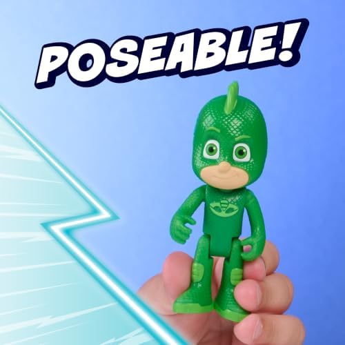 PJ Masks Gekko & Gekko Mobile Toy, Poseable Green Action Figure and Vehicle