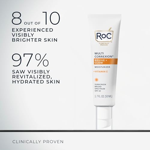 RoC Multi Correxion Revive + Glow 10% Vitamin C Face Moisturizer, 1.7 oz