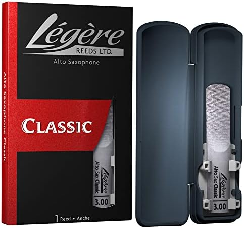 Légère Reeds - Alto Saxophone Reed, Classic, Strength 3.00 (AS3.00) - Easy-playing, Durable, Synthetic Student Saxophone Reed