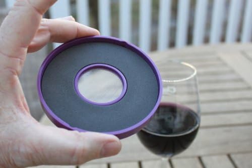 Drinking Glass Covers- Keep Bugs Away from Wine Glasses Outdoors - Use as Cover for Coffee Mugs, Soda Cans, and Drinking Glasses, set of 4 No Spill Drink Covers -Fresco Set