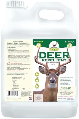 Concentrated Deer Repellent - Bobbex | Deer, Elk, and Moose Deterrent Concentrate (64 oz.) UB-U9NT-KE8U