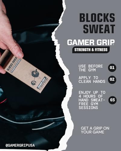 Gamer Grip Gaming Cream for Sweaty Hands | Chalk-Free Liquid Formula, Improve Performance, Control & Precision, Made in USA