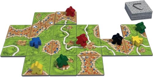 Carcassonne Board Game - Classic Tile Placement Strategy, Medieval Adventure for Adults & Families, Adult Board Games, Family Fun, Kids 8-12