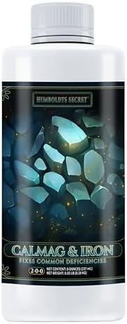 Humboldts Secret CalMag & Iron | Calcium, Magnesium & Chelated Iron Nutrient Fertilizer | Hydroponic Supplies for Vegetative & Flowering Growth in Soil, Coco, Hydroponics or RO Water | 1 Gallon
