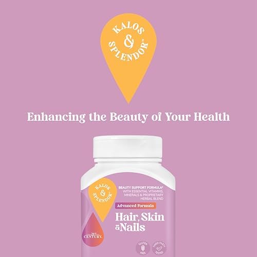 21st Century Hair, Skin and Nails Advanced Formula Caplets, 50 Count | Advanced Hair, Skin & Nails Formula with Vitamins, Minerals & Herbs