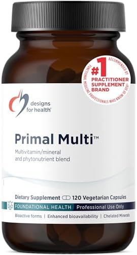 Designs for Health Primal Multi - Paleo-Friendly Multivitamin Supplement with Folate, Tocotrienols, Lutein + Broccoli Seed