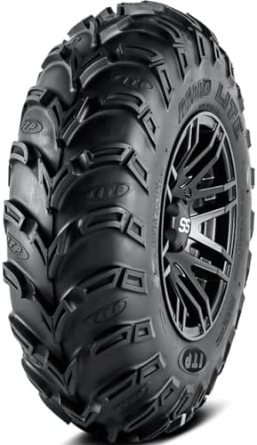 ITP Mud Lite AT Mud Terrain ATV Tire 25x10-12 | ATV & UTV Mud Terrain All Season Traction 50F Rated 6 Ply Bias Construction Black Sidewall Tire
