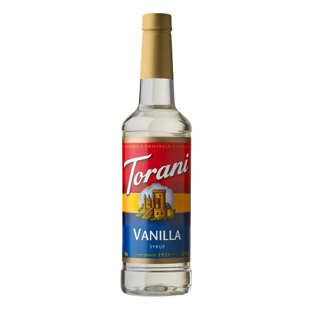 Torani Vanilla Flavored Drink Syrup, 25.4 fl oz, 4 Pack