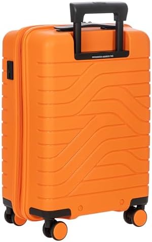 Bric's B|Y Ulisse Checked Luggage with Spinner Wheels – Expandable Lightweighted Hard Shell Suitcase, TSA Combination Lock - Removeable Wash Bag Included - 30 Inch, Mango