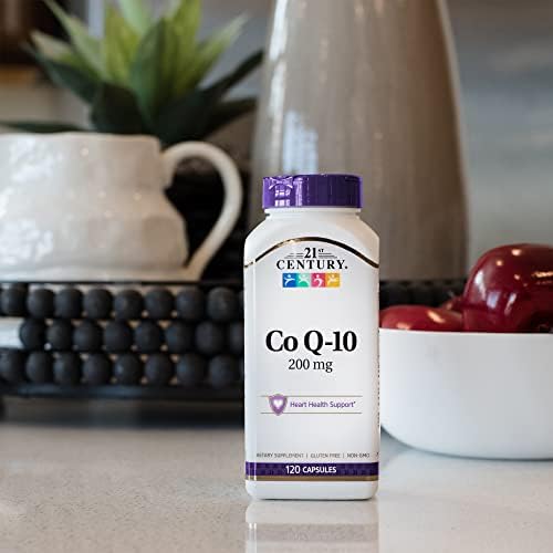 21st Century CoQ10 200mg Softgels, Heart & Antioxidant, 90 Count | Coenzyme Q10 200 mg Fast-Release Liquid Softgels, Heart Health & Antioxidant Support, Gluten Free, No Artificial Colors