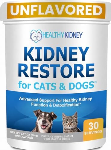 Cat and Dog Kidney Support, Natural Renal Supplements to Support Pets, Feline, Canine Healthy Kidney Function and Urinary Tract. Essential for Pet Health, Pet Alive, Easy to Add to Cats and Dogs Food