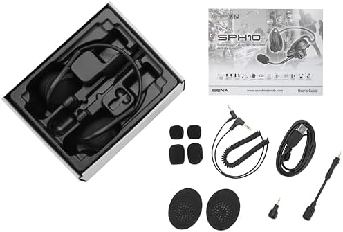Sena SPH10 Outdoor Sports Bluetooth Stereo Headset/Intercom, Black