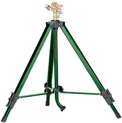 Orbit 58308Z Brass Impact Sprinkler on Tripod Base - Heavy-Duty Brass Sprinklers on Tripod.